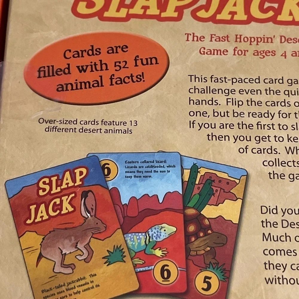 Southwest Slap Jack Card Game COMPLETE Jr RangerLand Haywood 2012 Kids